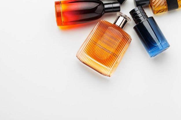 Conjunto de frascos de perfume de luxo