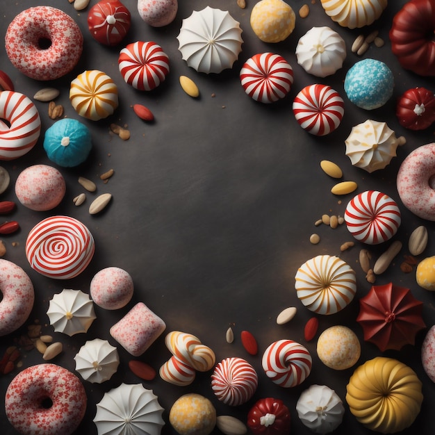 conjunto de ícones de donuts 3D