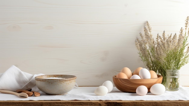 Conjunto de ingredientes de composição de massa de alto ângulo Foto de alta qualidade