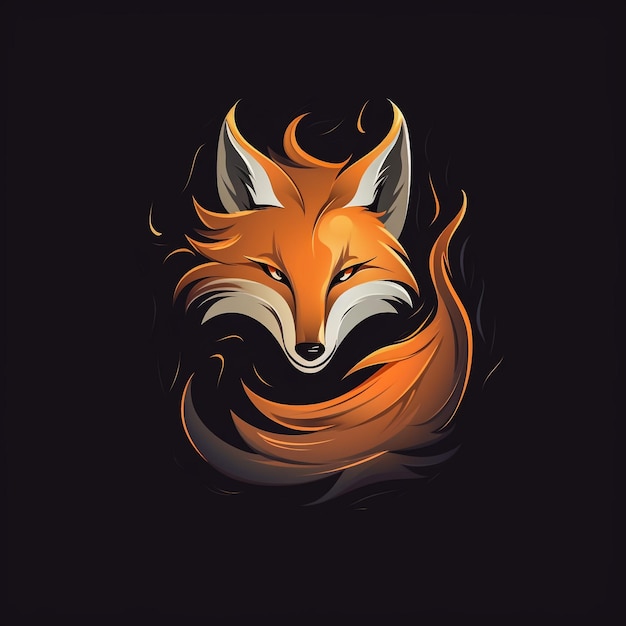 Conjunto de logotipo Fox Gaming Mascot para marcas de logotipo de jogos para projetos de ilustração de espaço de cópia de ativos