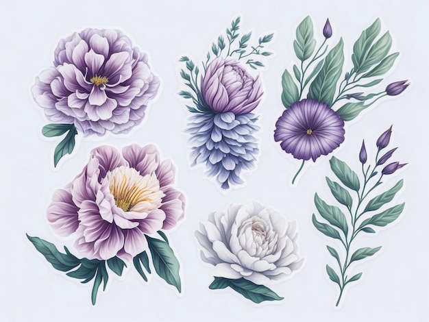 conjunto de padrões contemporâneos de formas florais e de bolinhas design exótico moderno para capa de papel