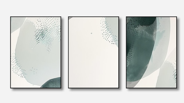 Conjunto de três fundos abstratos padrões de arte geométrica ilustrações