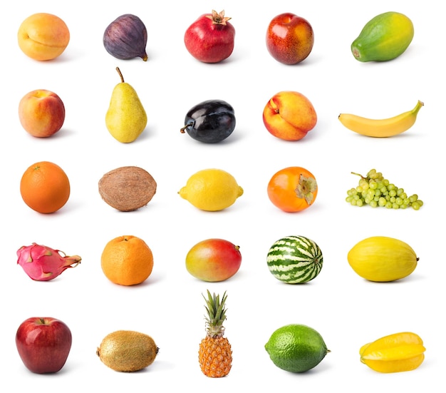 Conjunto de frutas