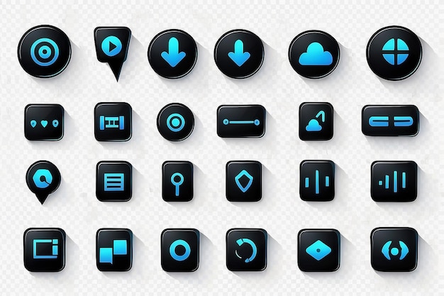 Conjunto de iconos Bluetooth Diseño puede usar para web y aplicación móvil