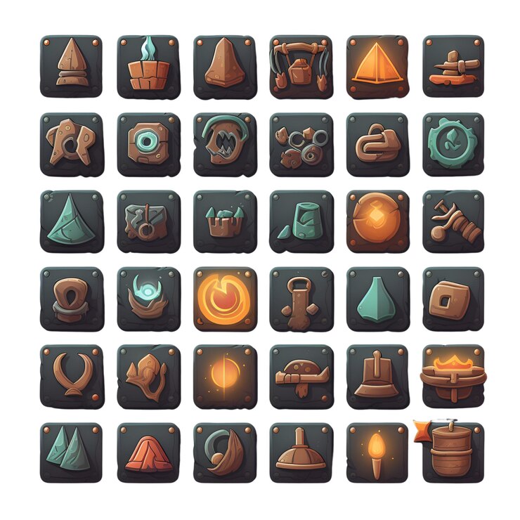 Foto conjunto de íconos de campamento ilustración vectorial de ícones de campamento para diseño web
