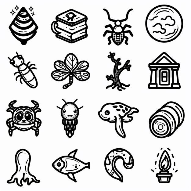 conjunto de iconos de vector de línea
