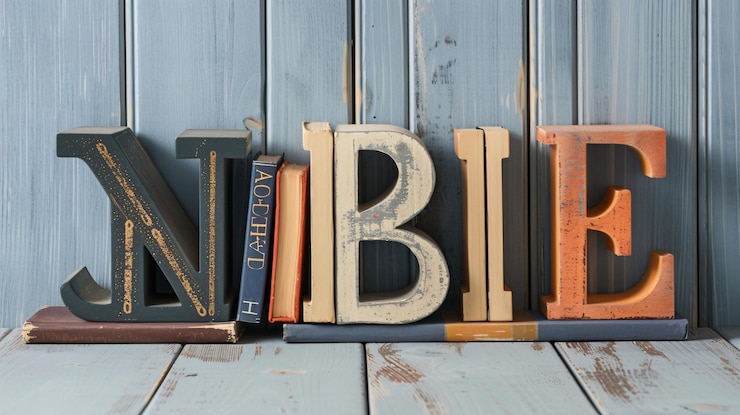 Foto un conjunto de letras de madera que dicen b y b están una encima de la otra