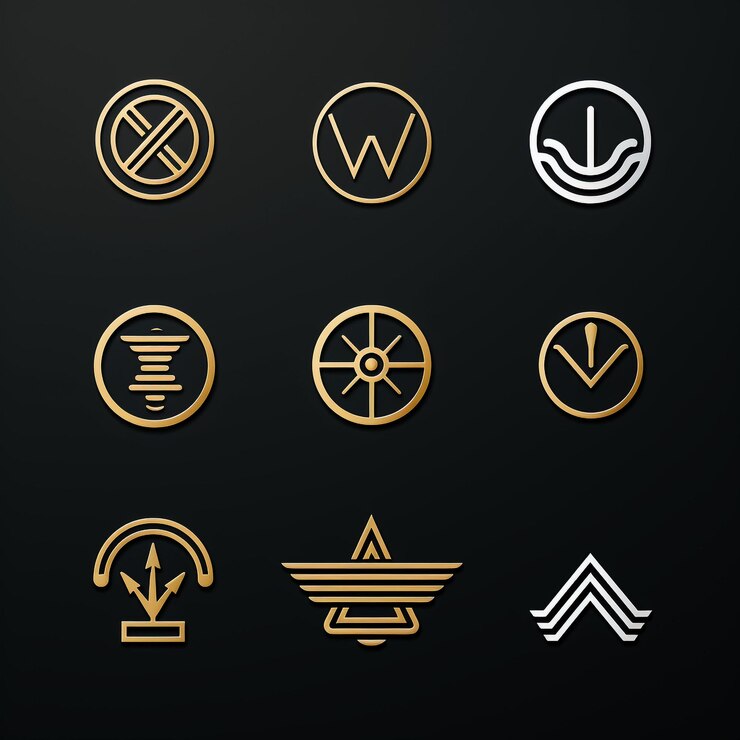 Foto conjunto de logotipos colección de ideas de marca moderna y creativa para empresas comerciales logotipos simples minimalistas