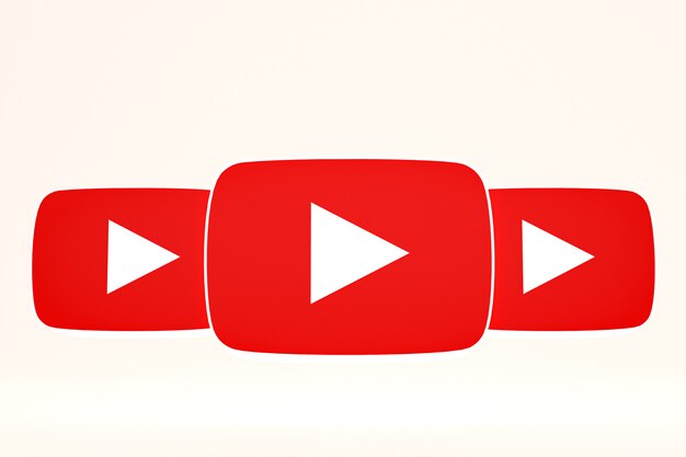 Conjunto de logotipos de youtube