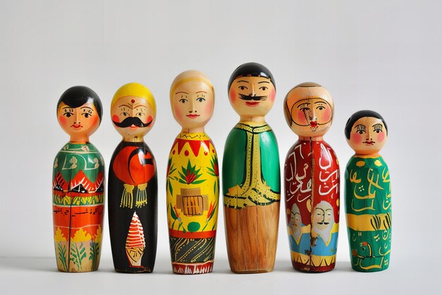 Muñecas de madera antiguas sale