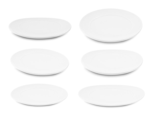 Conjunto de plato blanco sobre blanco