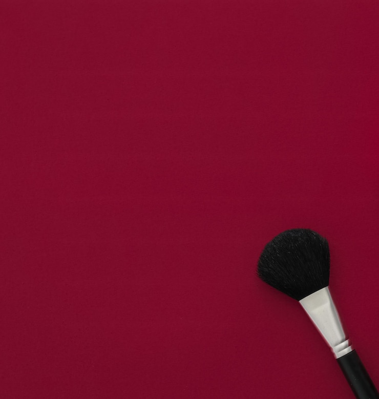 Foto conjunto de productos de maquillaje y cosméticos para la marca de belleza promoción de venta navideña fondo plano de vino de lujo como diseño de vacaciones