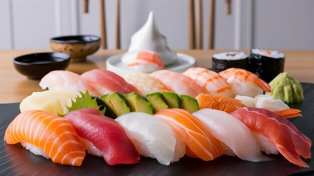 Conjunto de sushi sashimi