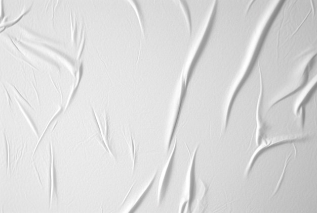 Foto conjunto de textura arrugada de papel rasgado pegado y pegado blanco en blanco