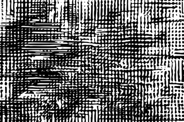 Conjunto de texturas grunge en blanco y negro con rayas negras sobre un fondo blanco