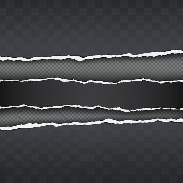 un conjunto de tiras metálicas con un fondo negro con una franja negra
