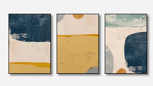 Conjunto de tres fondos abstractos textura de arte geométrico