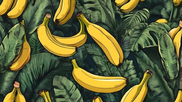 Conjunto tropical de elementos de ilustra??o de bananas