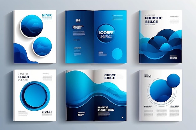 Conjunto vectorial de diseño geométrico de cartera