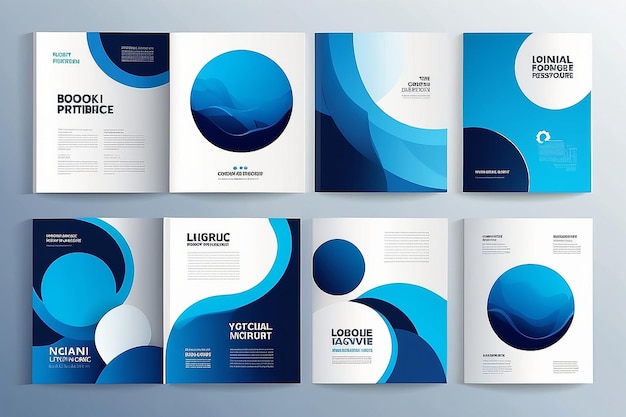 Conjunto vectorial de diseño geométrico de cartera
