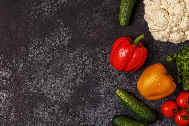 Conjunto de verduras para cocinar