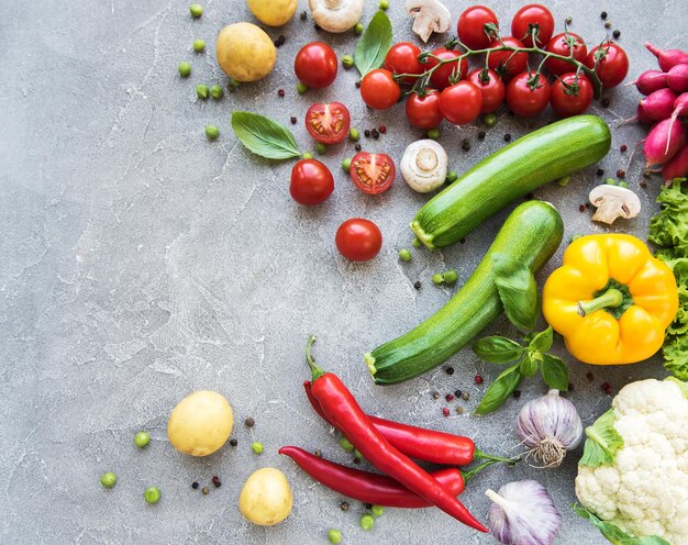 Conjunto de verduras