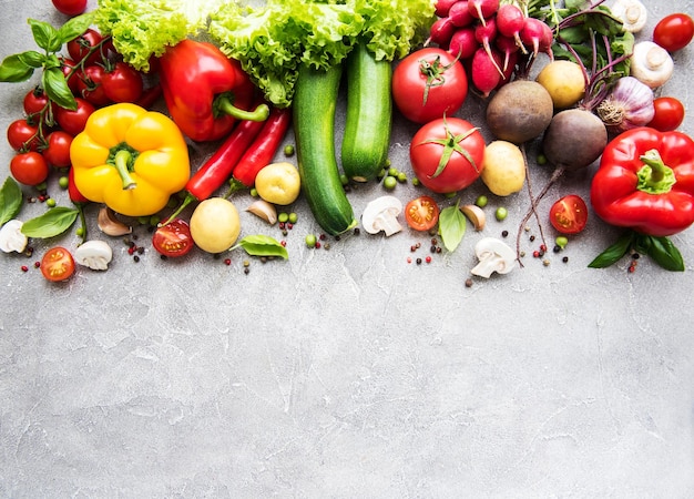 Conjunto de verduras