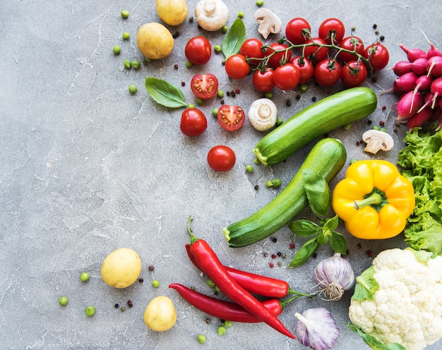 Conjunto de verduras