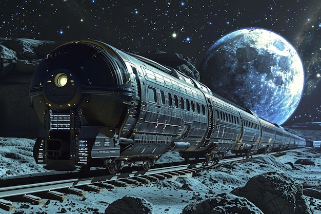 Conquistar o Starlight Express Gateway um trem lunar generativo ai