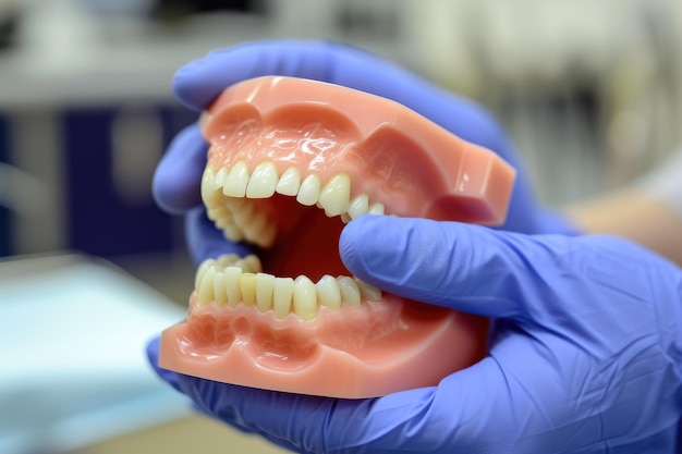 Foto consejos para el cuidado dental de los ancianos para una salud dental y de las encías