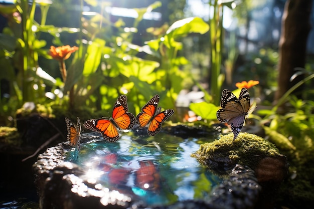 Foto conservatorio de mariposas con una multitud de especies