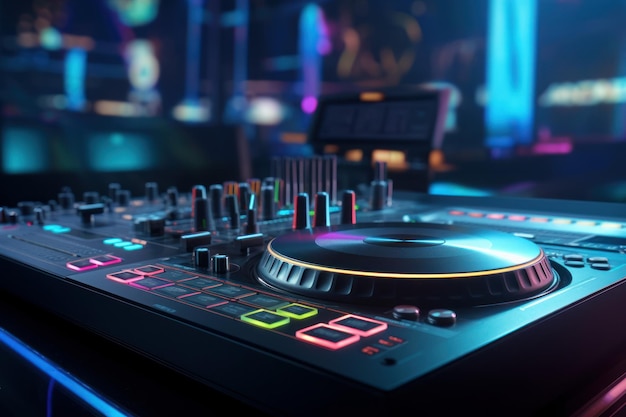 Consola de dj moderna Generate Ai