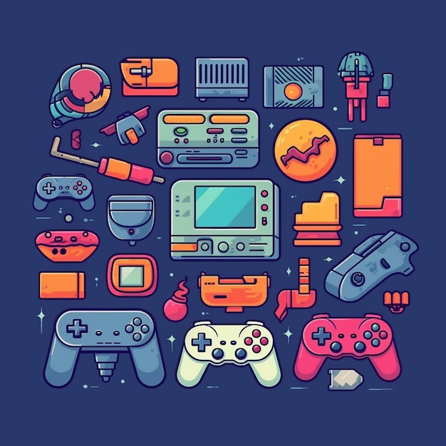 Consola de juegos de arcade retro