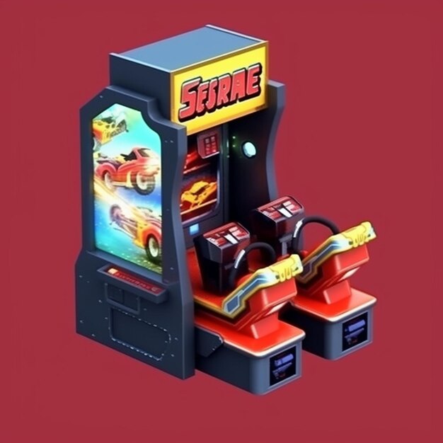 Foto consolo de jogos de arcade retro