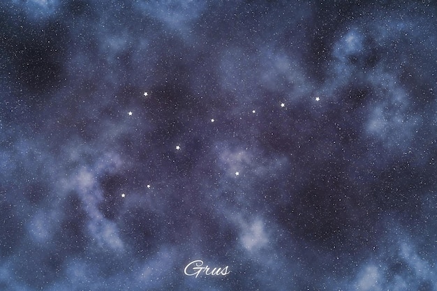 Constelação da estrela Grus Estrelas mais brilhantes Constelação do guindaste
