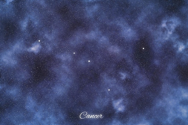 Constelação de estrela de câncer Estrelas mais brilhantes Constelação de caranguejo