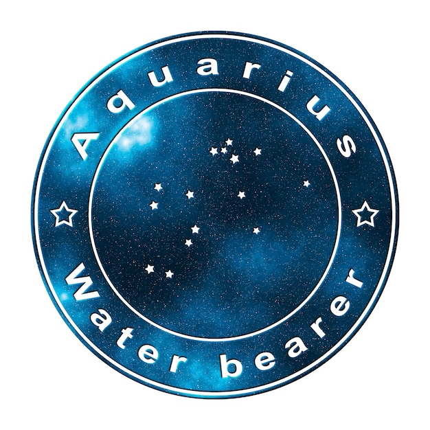 Constelação Estelar de Aquário Conjunto de Estrelas Constelação do Zodíaco Portador de Água Portador de Água