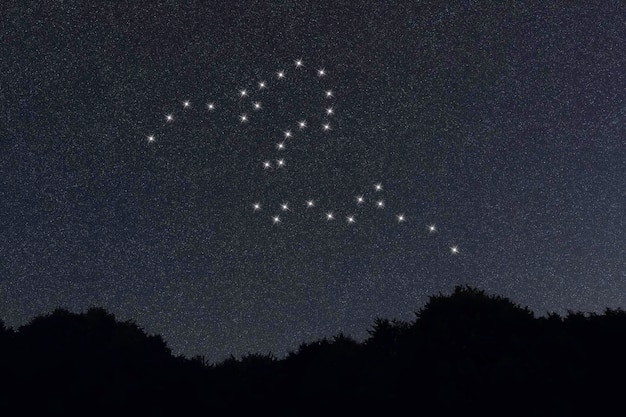 Foto constelación de eridanus constelación del río celestial