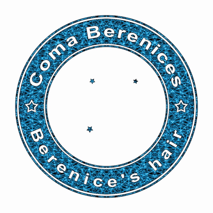 Foto la constelación de la estrella coma berenices el cabello de berenice
