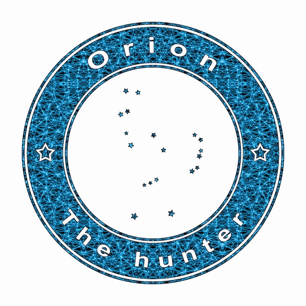 Constelación de la estrella de Orión Constelación del cazador