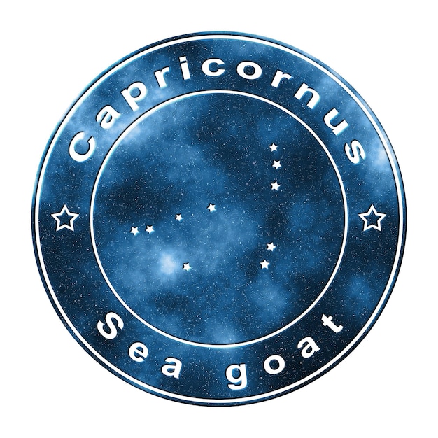 Foto constelación de estrellas capricornio cúmulo de estrellas constelación de la cabra marina