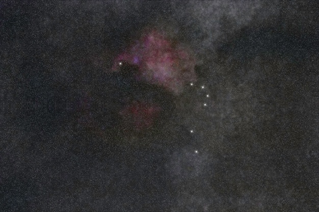 Foto constelación de estrellas horologium, cielo nocturno, cúmulo de estrellas, espacio profundo, constelación de reloj, reloj de péndulo