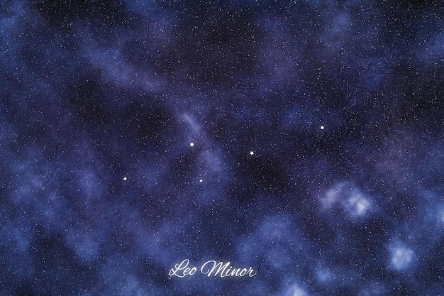 Constelación de estrellas Leo Minor Estrellas más brillantes Constelación de león menor León pequeño