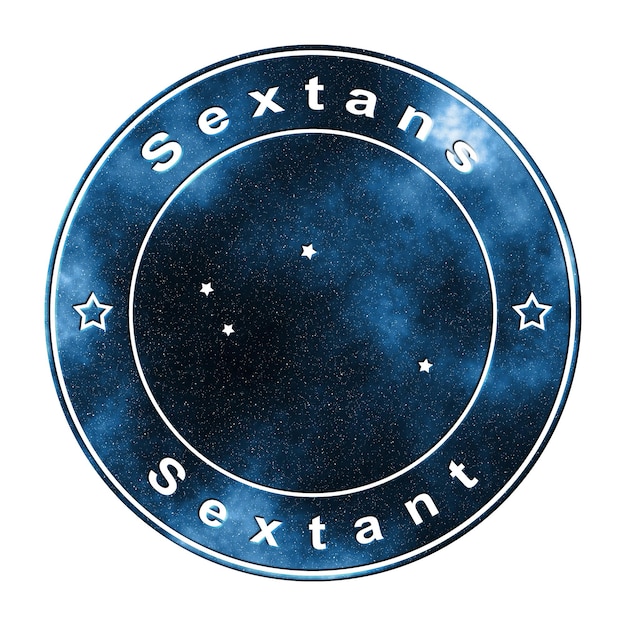 Constelación de estrellas Sextans Cúmulo de estrellas Constelación sextante