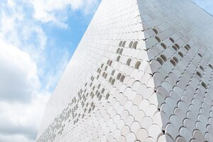 Foto construção de arquitetura moderna tecnologias de padrão e textura