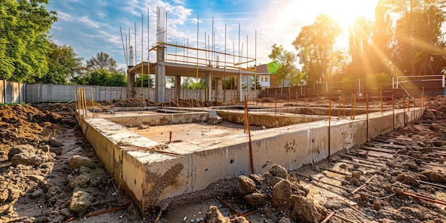 Construção de concreto