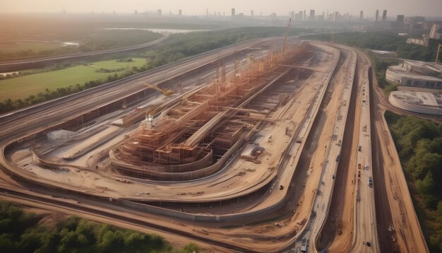 Construção de mega infraestruturas de desenvolvimento