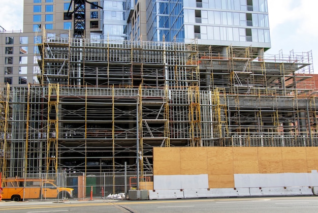 Foto construção de um arranha-céu