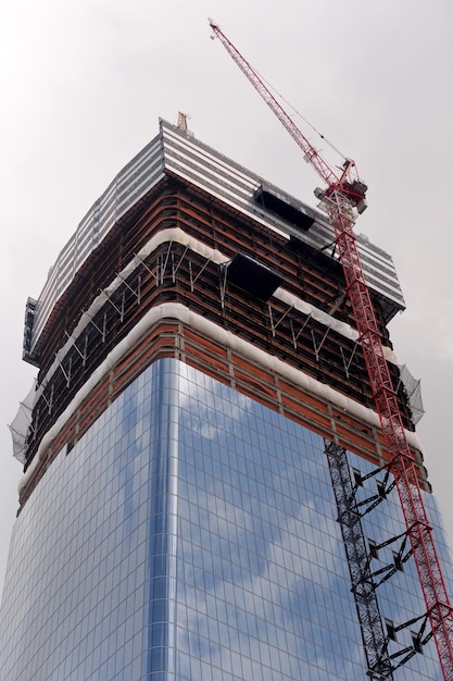 Construção de um edifício moderno