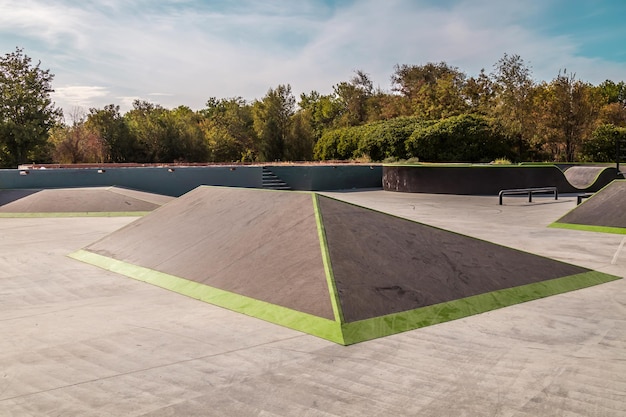 Construção de uma pista de skate Rampas para saltos